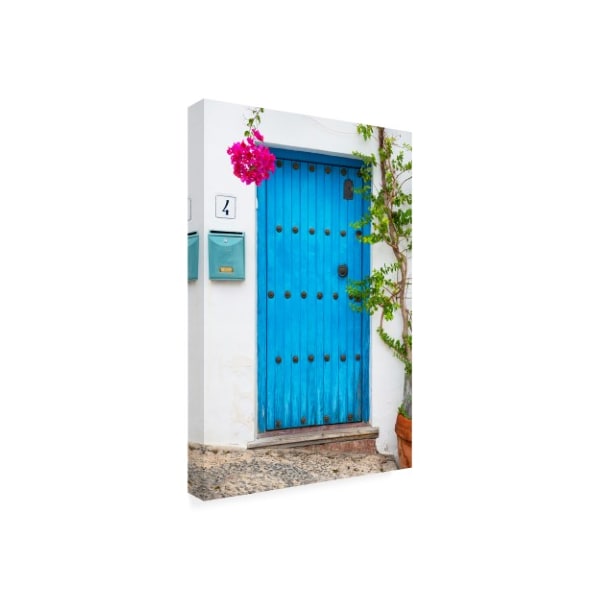 Philippe Hugonnard 'Made In Spain Blue Front Door In Mijas' Canvas Art,30x47